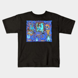 Cute Skeletons - Día De Los Muertos- Mumbai City- Milk Man Kids T-Shirt